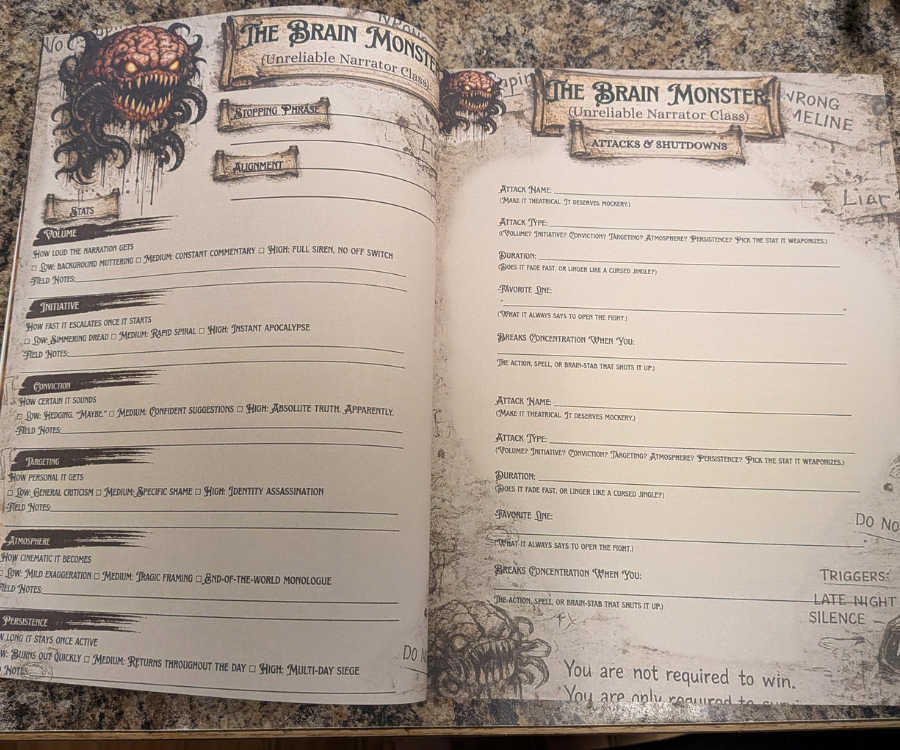 Houses And Humans: The Brain Monster Codex / For people fighting anxiety goblins, shame beasts, and hostile internal weather.