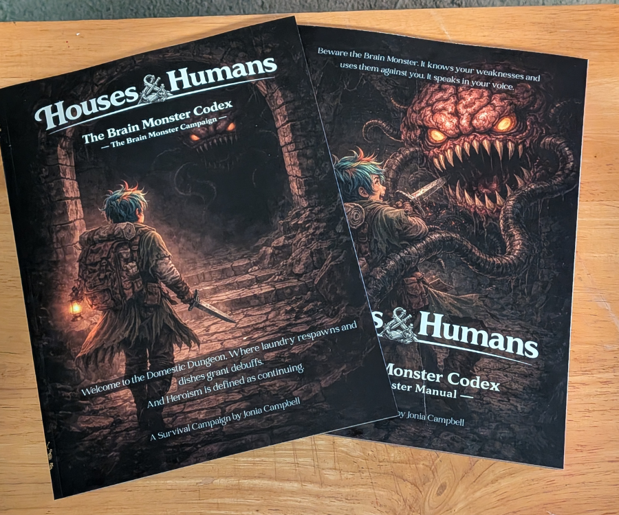 Houses And Humans: The Brain Monster Codex / For people fighting anxiety goblins, shame beasts, and hostile internal weather.